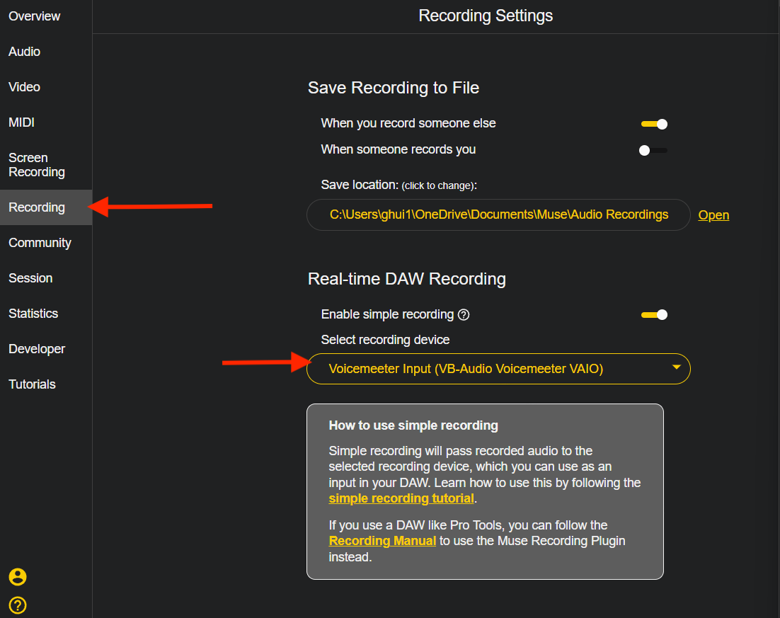 step 1 recording device to voicemeter input.png