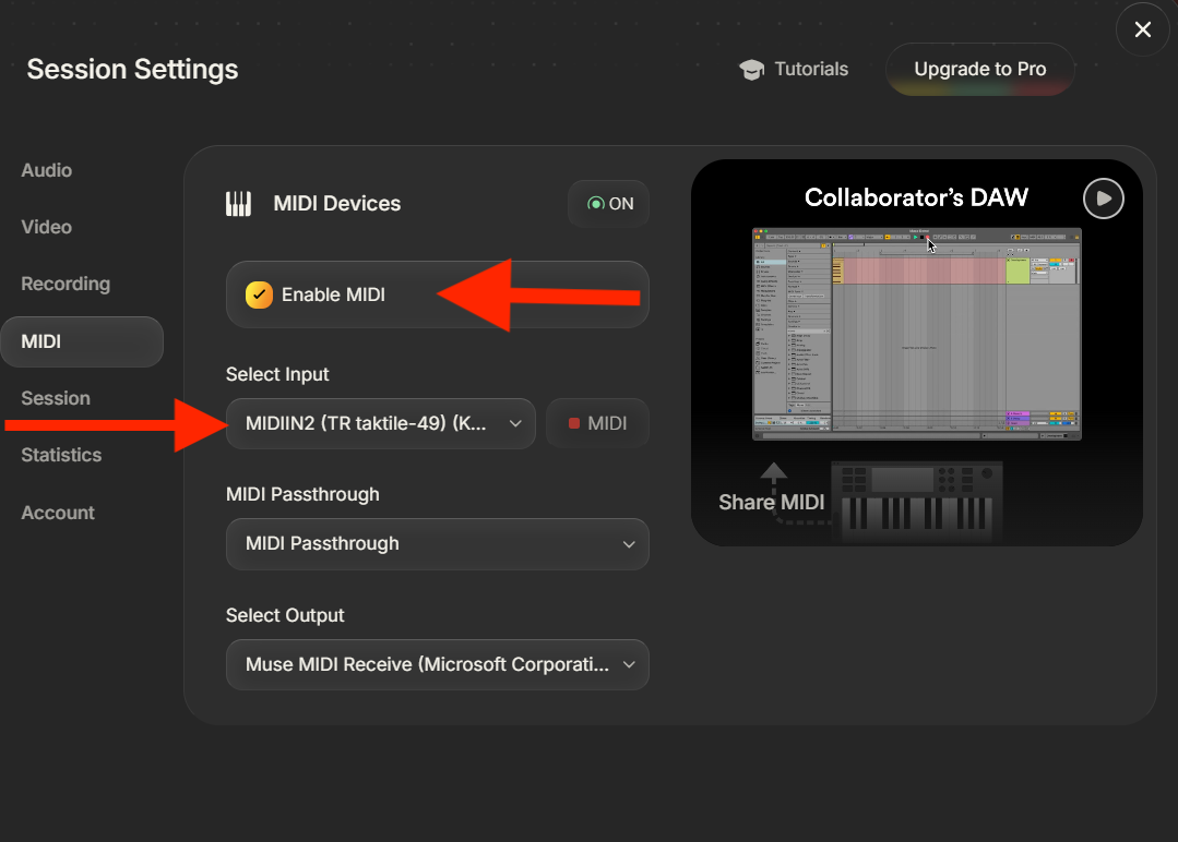 Sharing MIDI (Windows) – Muse App Inc